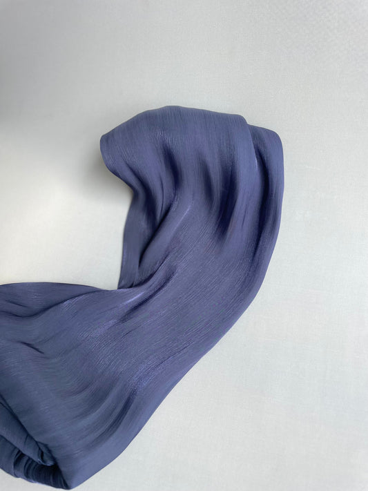 Organza de soie Bleu violine