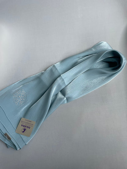 Organza de soie strass Turquoise