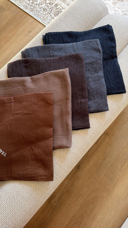 Carré JAWEL Bambou froissé (+couleurs)