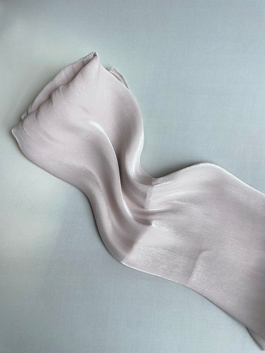 Organza de soie strass Beige rosé