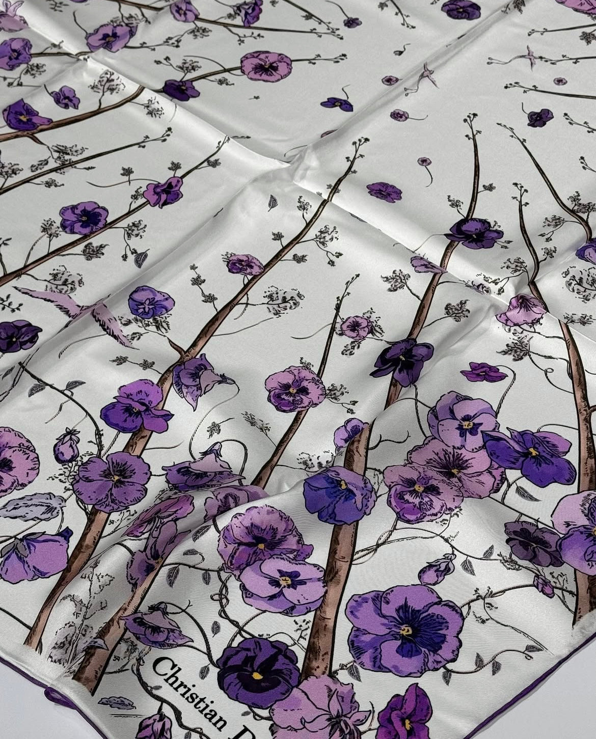 Lilac Forest Silk Square