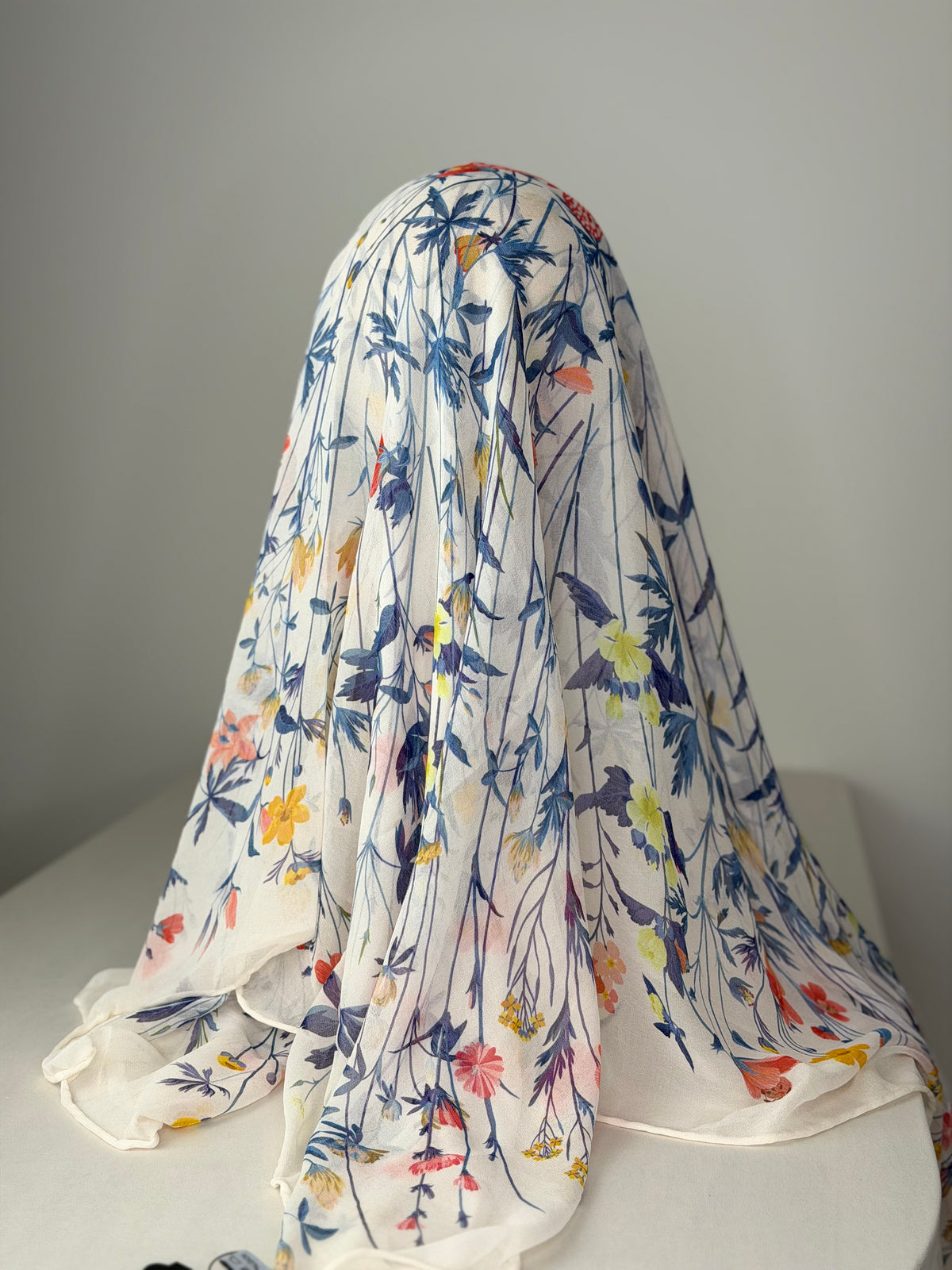 Carré Chiffon Fleurie