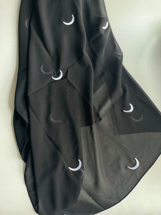 Mousseline Moon Noir