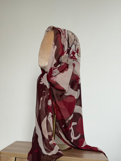 Carré Chiffon INAYA Rouge