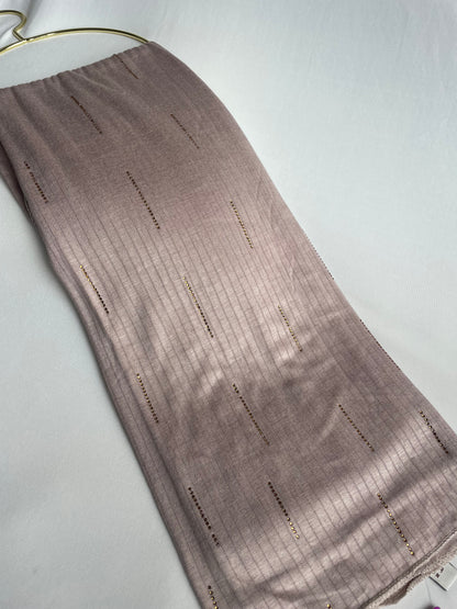 Jersey premium Strass Taupe