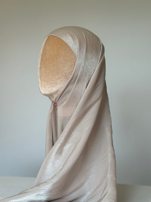 Organza de soie Argile avec Bonnet