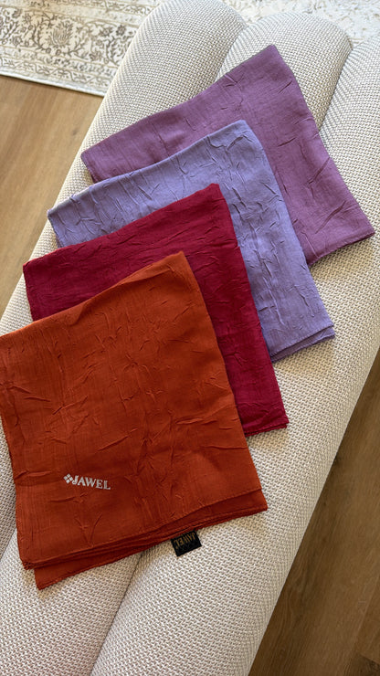 Carré JAWEL Bambou froissé (+couleurs)