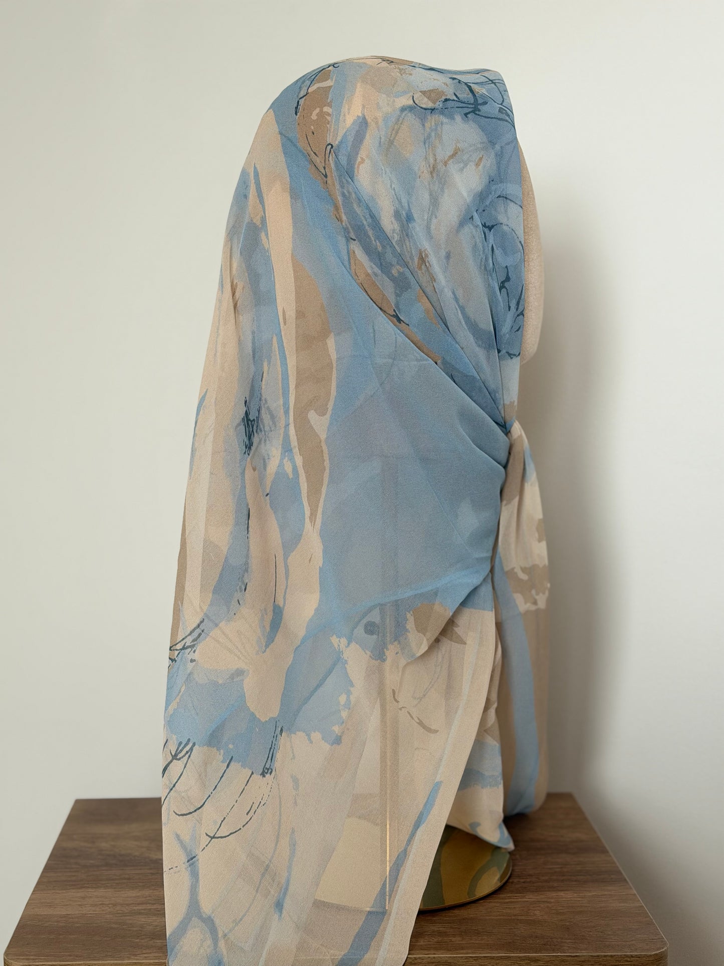 Carré Chiffon INAYA bleu