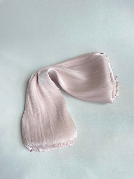 Organza de soie ROSE PALE