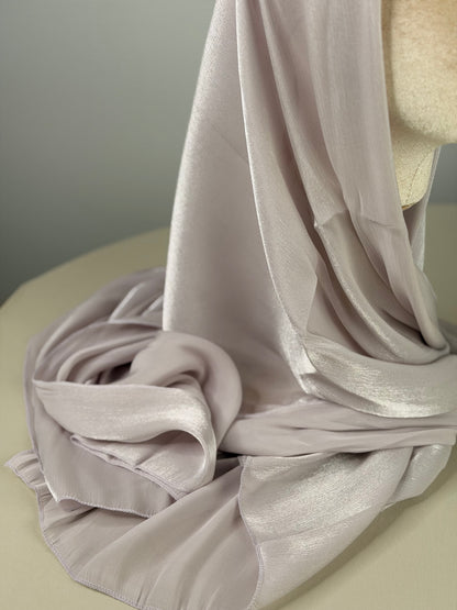 Bonnet intégré - Organza de soie Rosé