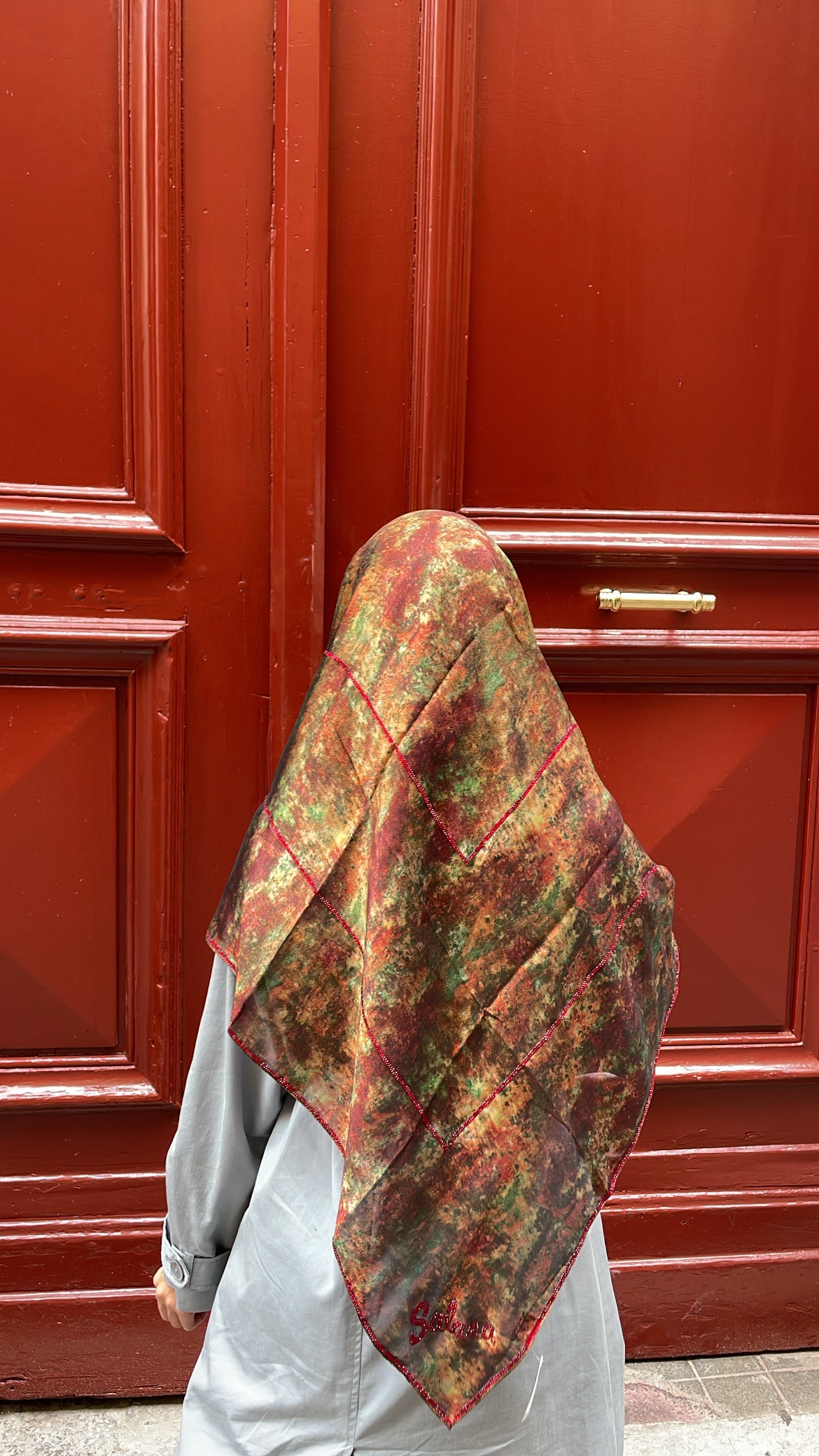 Carré mousseline AMARANTE