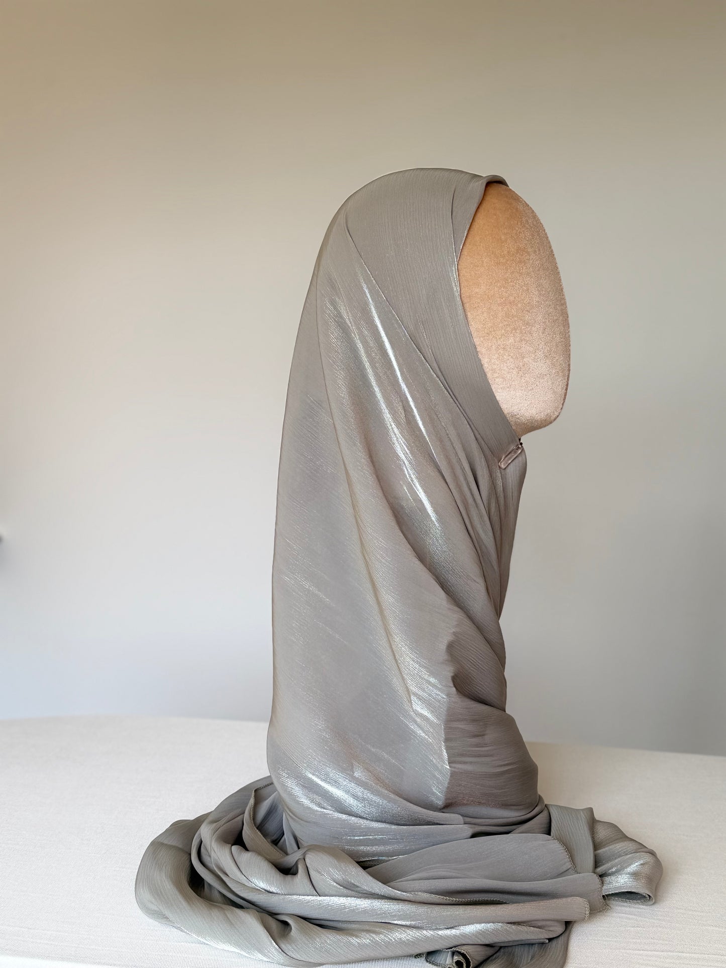 Organza de soie Olive avec Bonnet