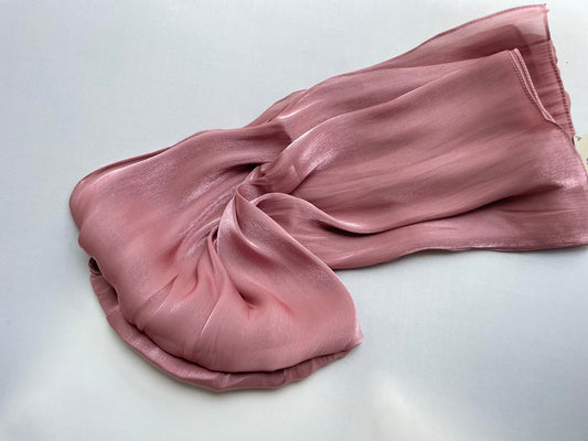Organza de soie strass Rose foncé