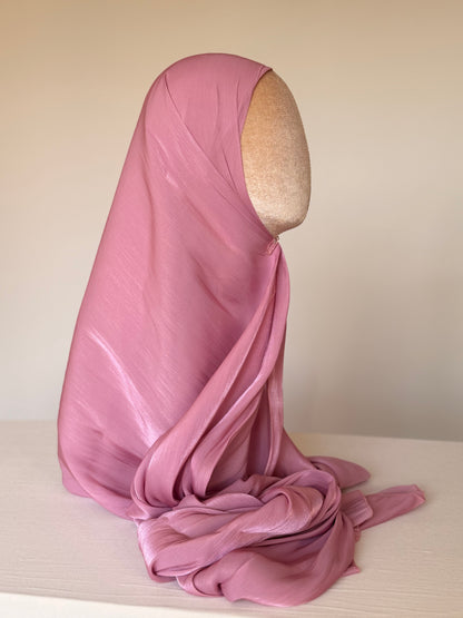 Organza de soie Rose avec Bonnet