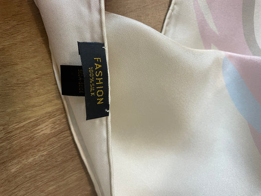 Peony silk square