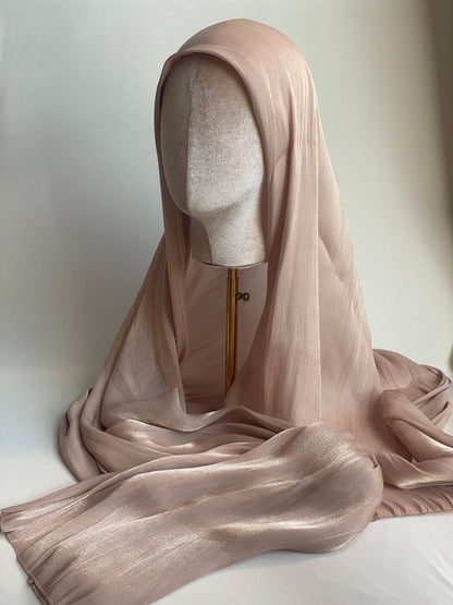 Organza de soie Doré avec Bonnet