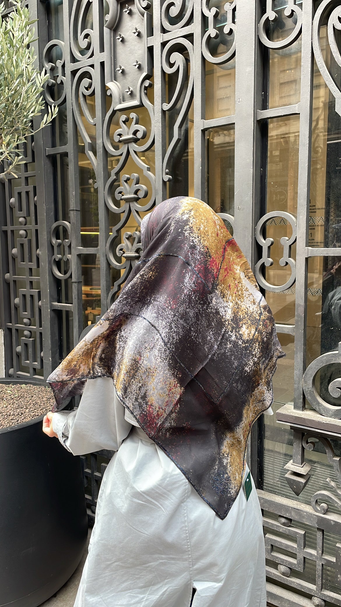 Carré mousseline ENCRE