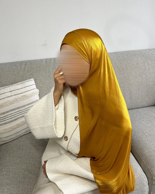 Turmeric silk organza