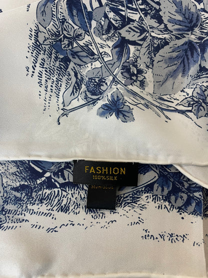 Blue Dragonfly Silk Square