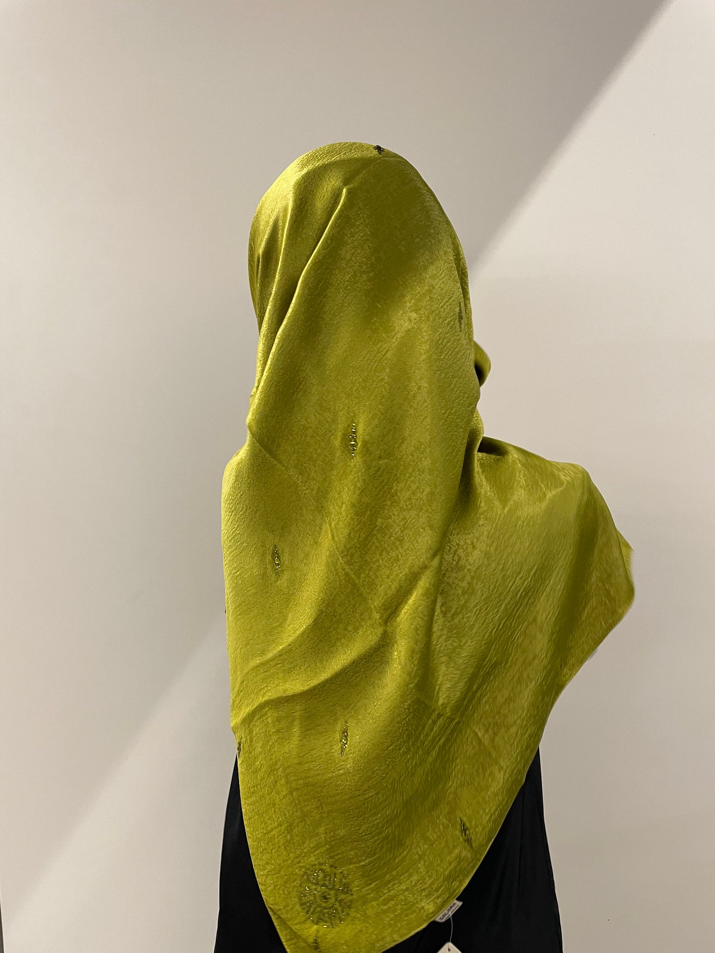 AMIRA Pistachio rhinestone square