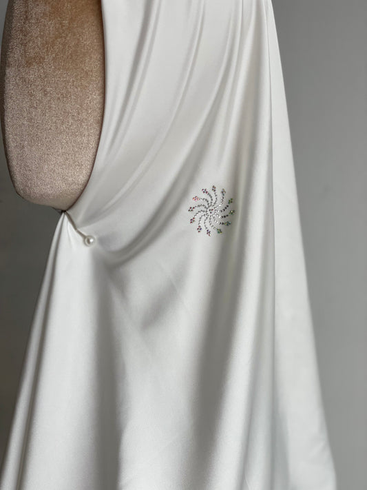 Carré DAHLIA Blanc