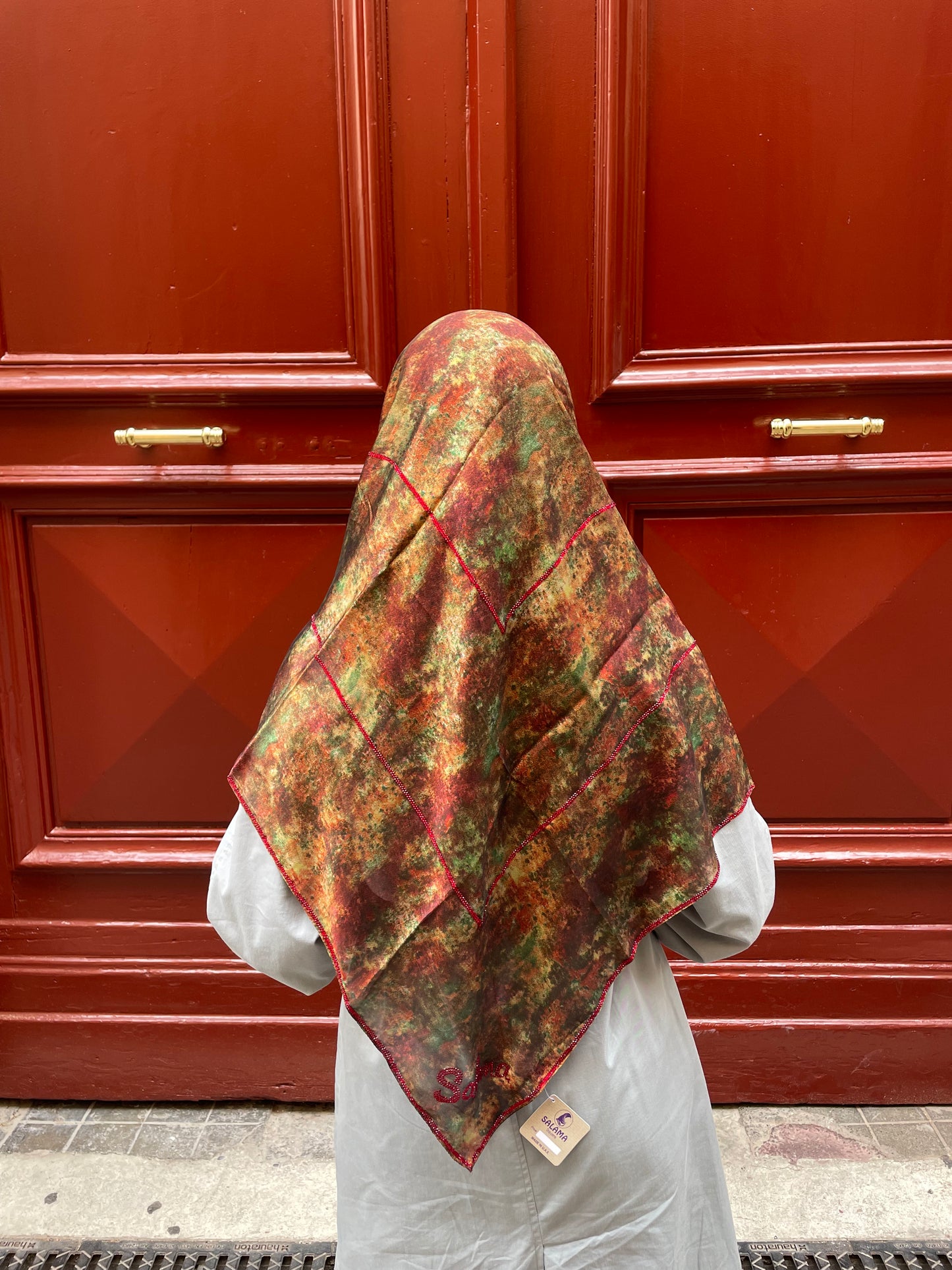 Carré mousseline AMARANTE