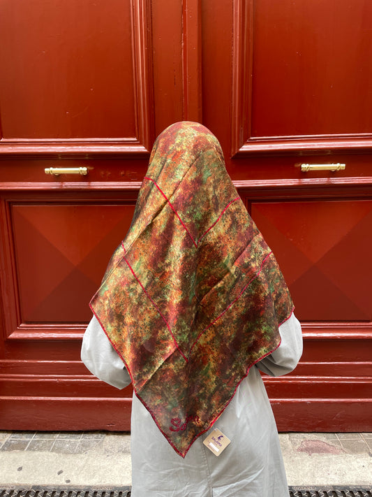 Carré mousseline AMARANTE