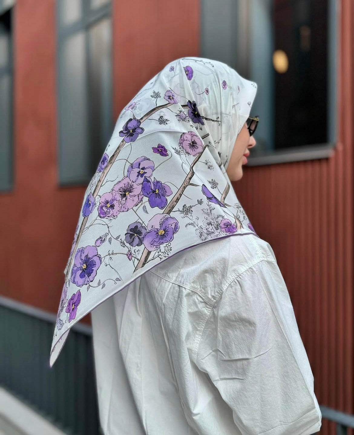 Lilac Forest Silk Square