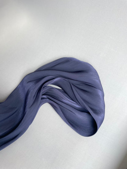 Organza de soie Bleu violine