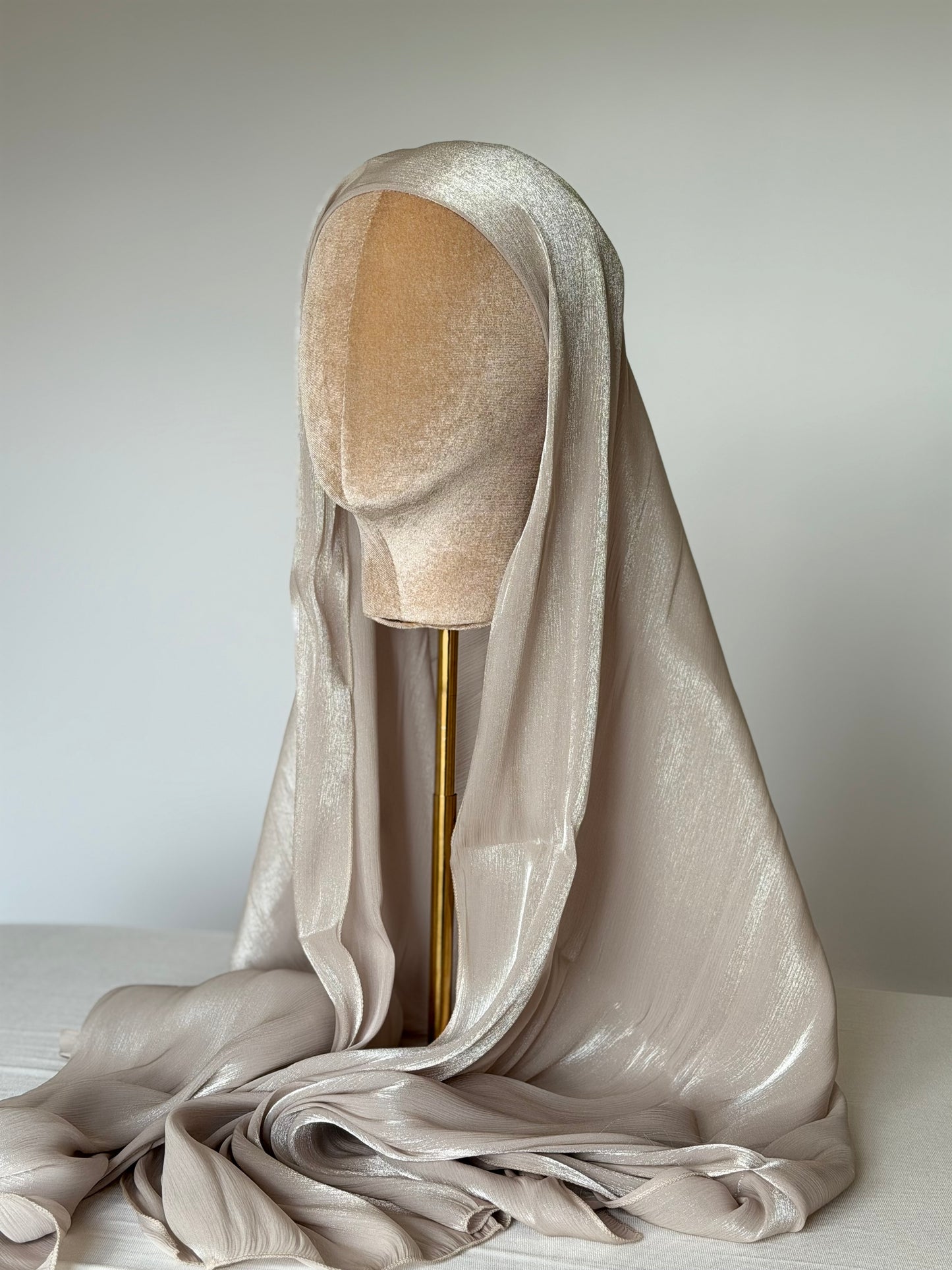 Organza de soie Argile avec Bonnet