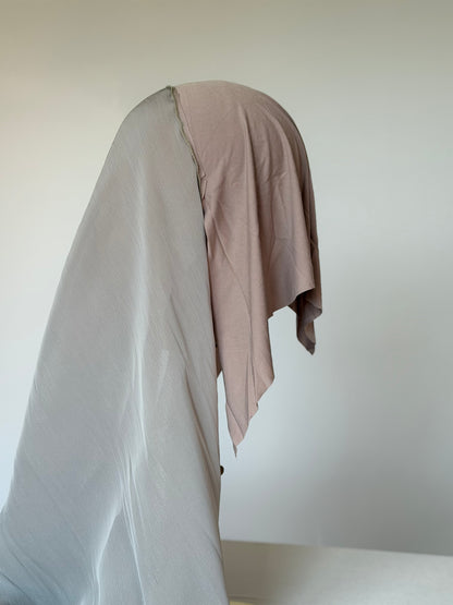 Organza de soie Olive avec Bonnet