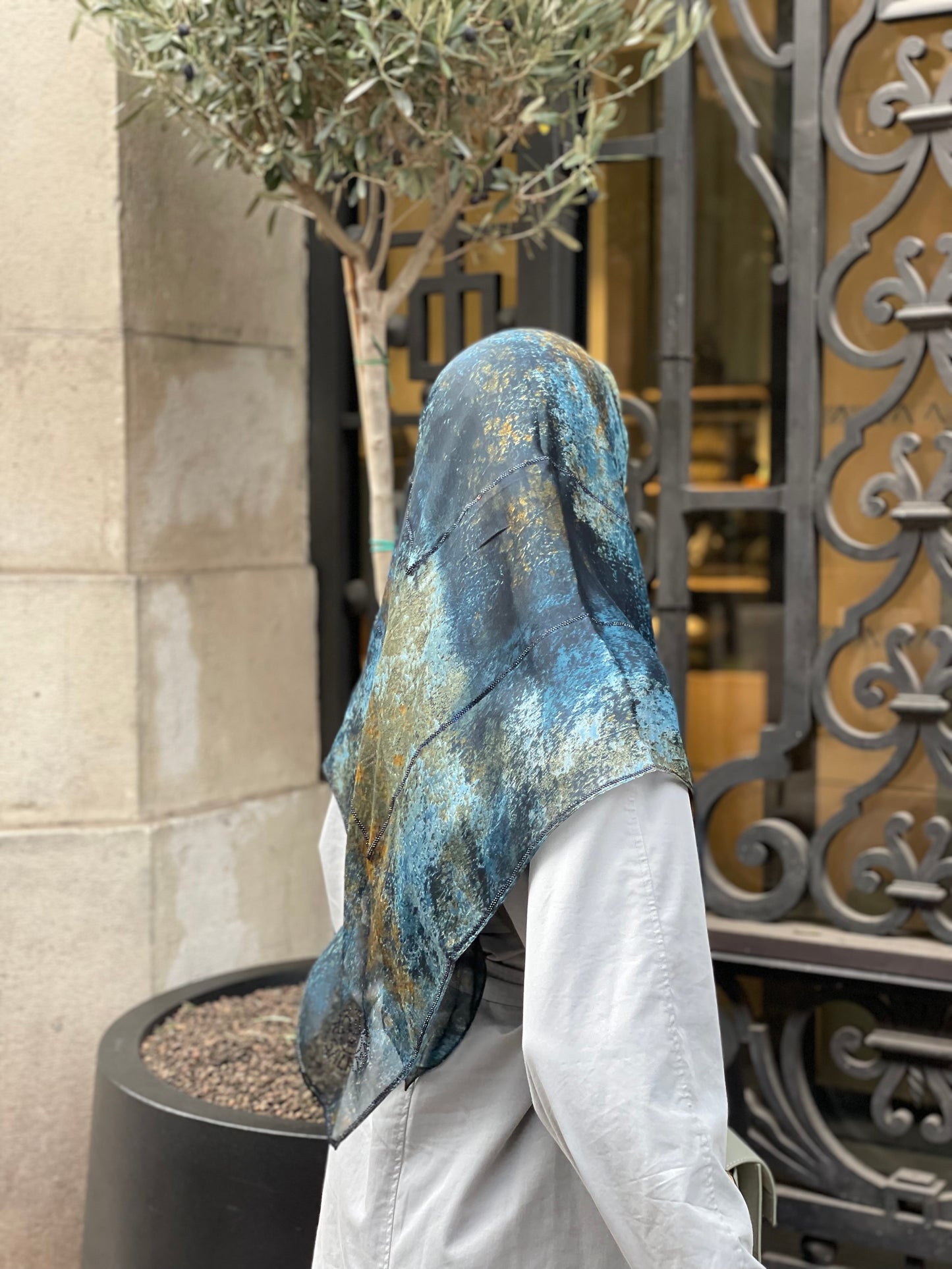 Carré mousseline HORIZON