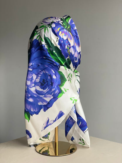 Carré de soie DG violet