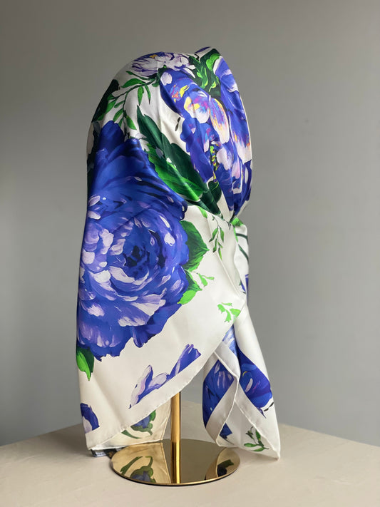 Carré de soie DG violet