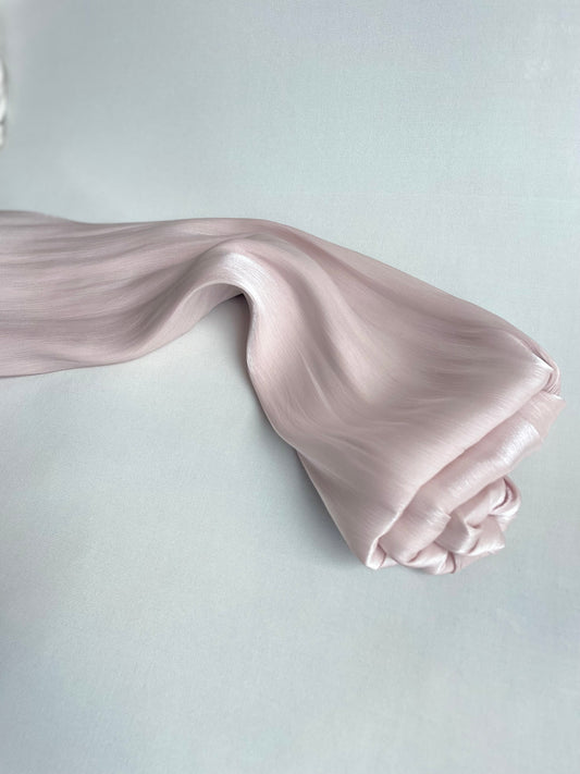 Organza de soie ROSE PALE