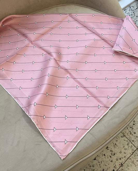 Prad pink silk square