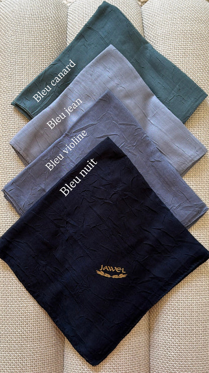 Carré JAWEL Bambou froissé (+couleurs)
