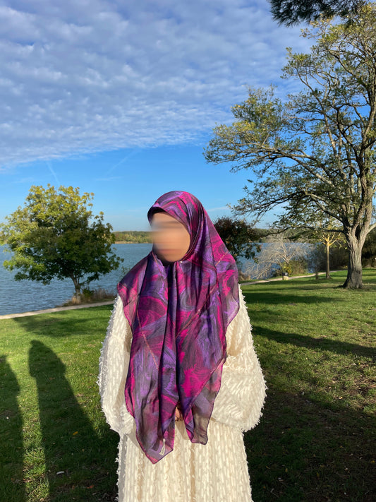 Purple muslin square