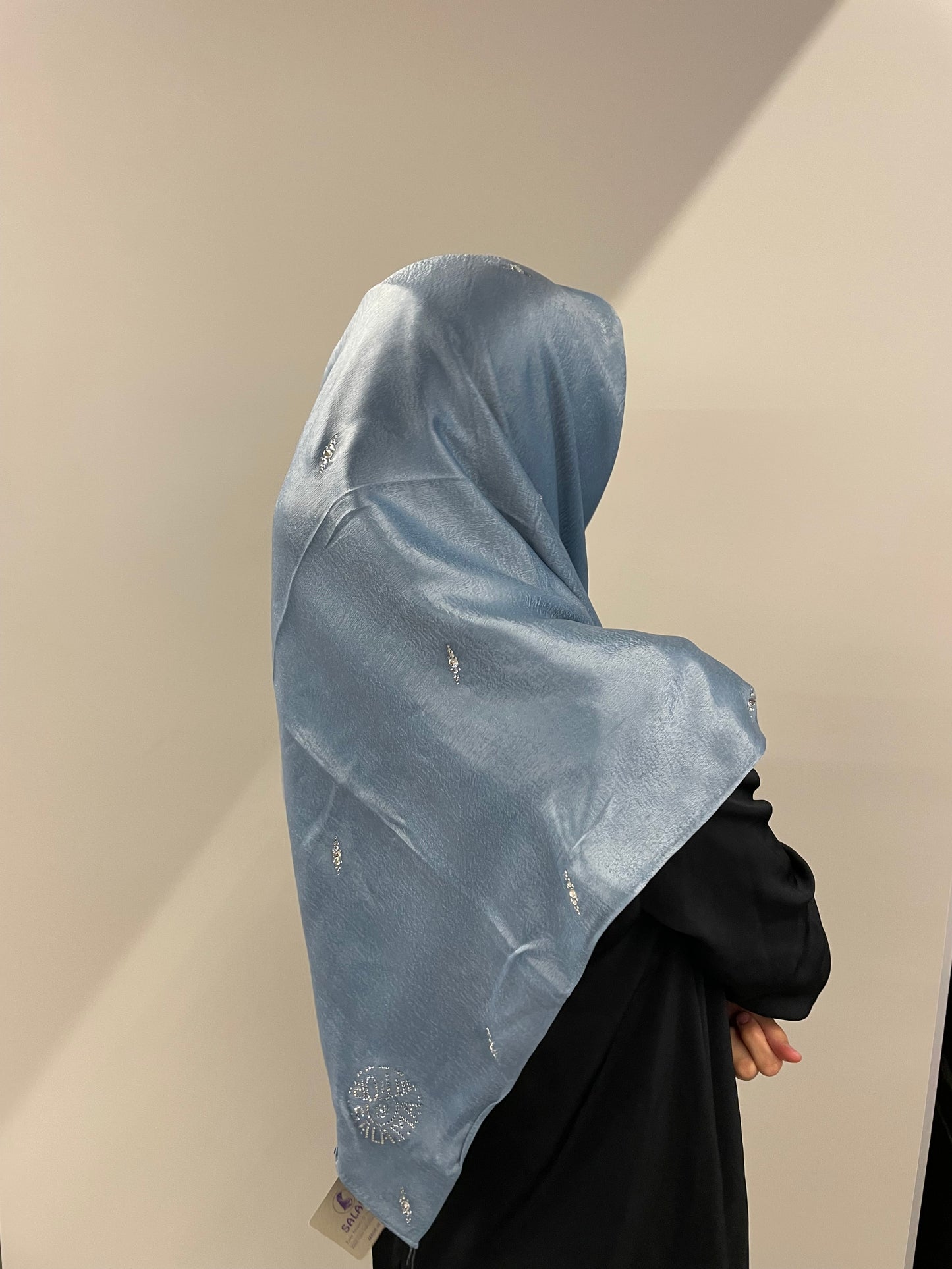 AMIRA Blue Rhinestone Square