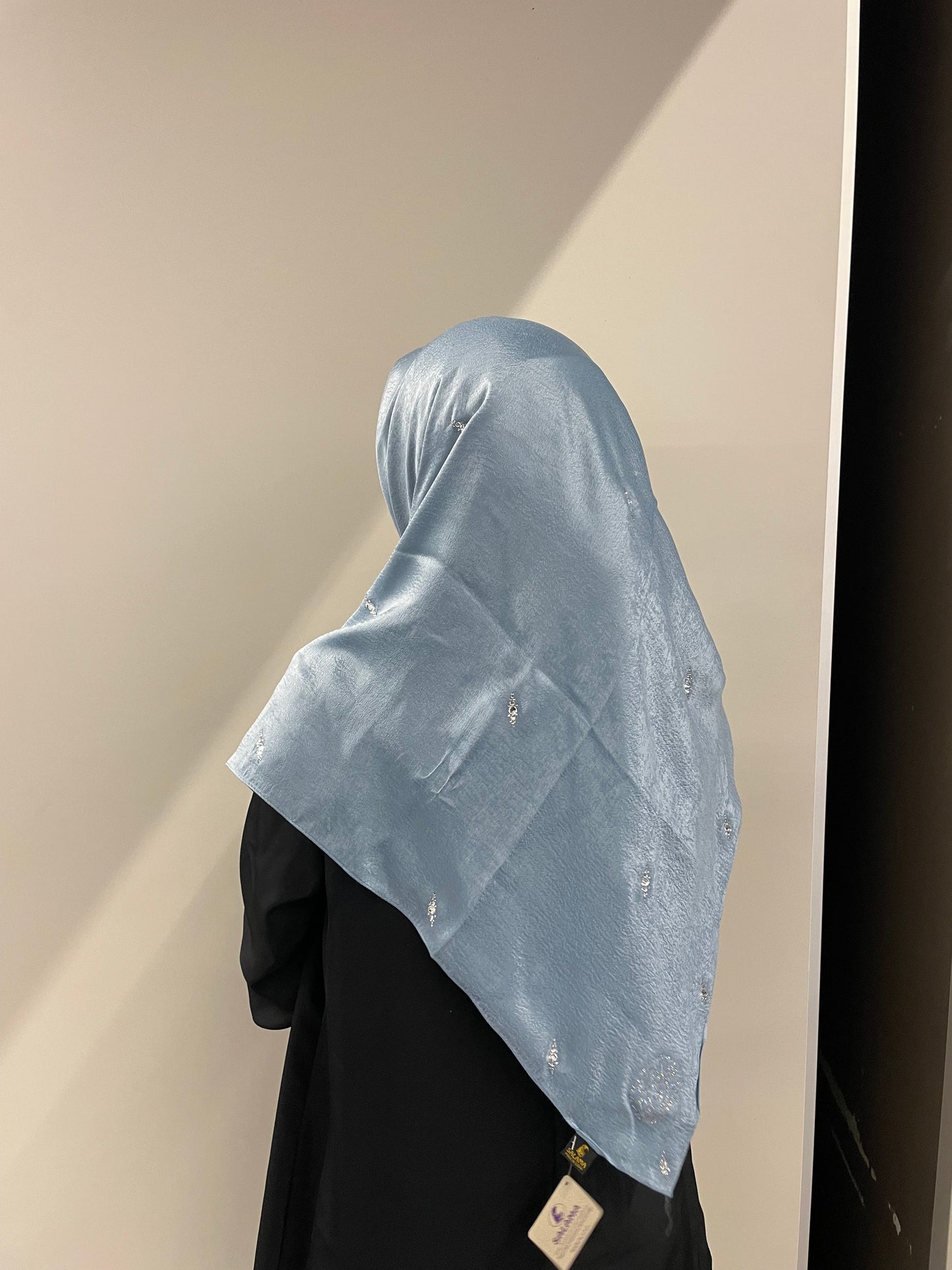AMIRA Blue Rhinestone Square