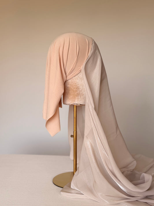 Organza de soie Lin avec Bonnet