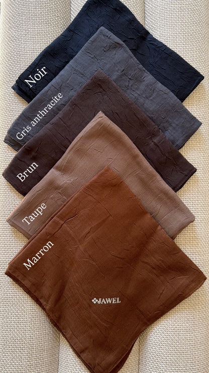 Carré JAWEL Bambou froissé (+couleurs)