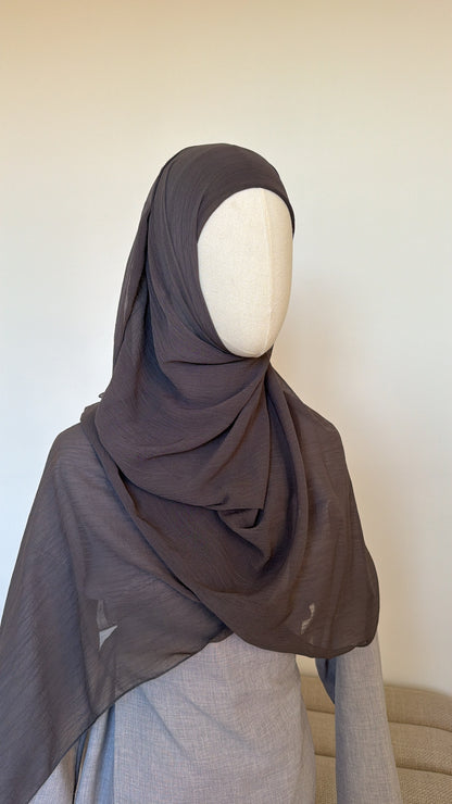 Mousseline crêpe avec bonnet intégré