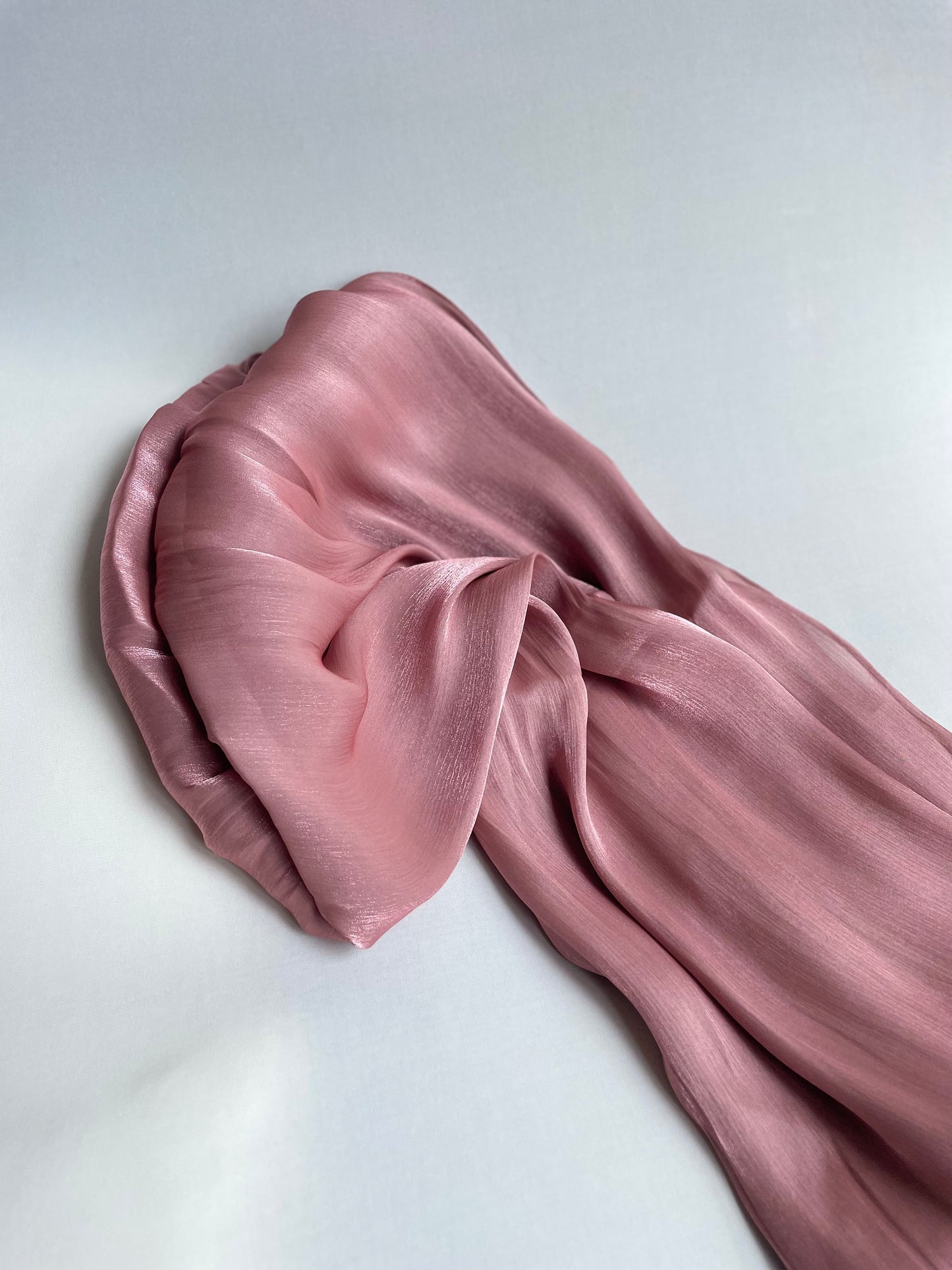 Organza de soie strass Rose foncé