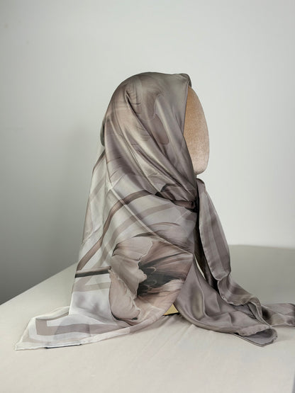 Carré fluide DUCHESSE gris