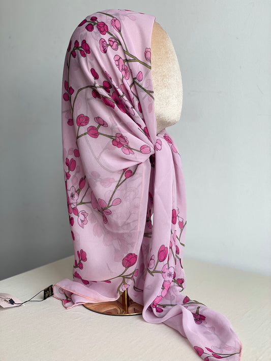 Carré Chiffon Rose